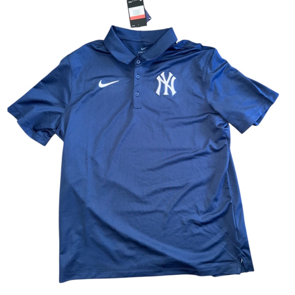Nike Yankees Navy Blue Polo Shirt - Picture 4 of 9